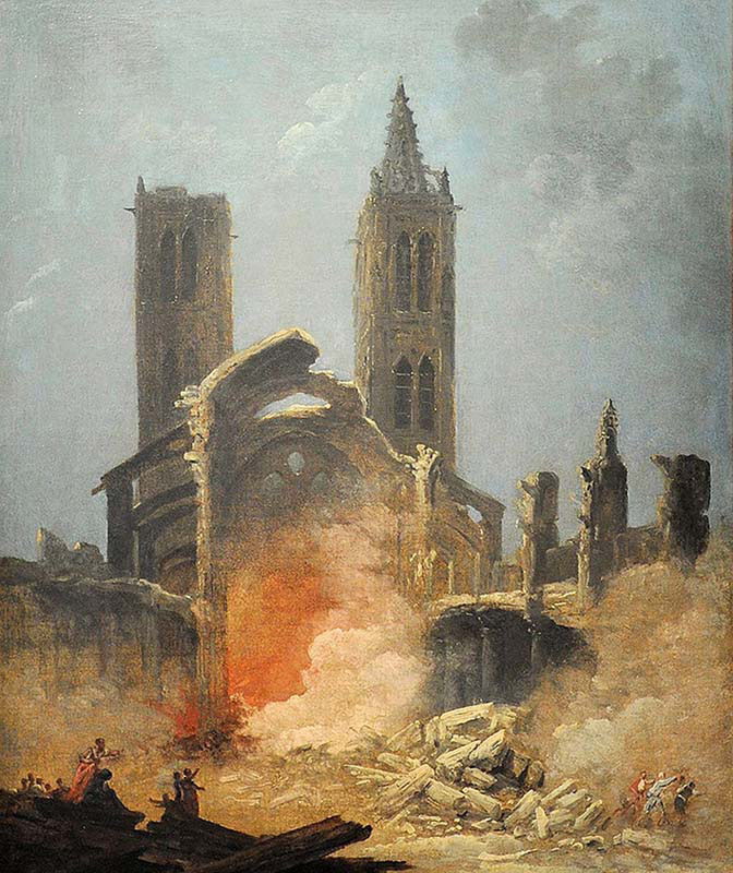 Demolition of the Church Saint-Jean-to-strike